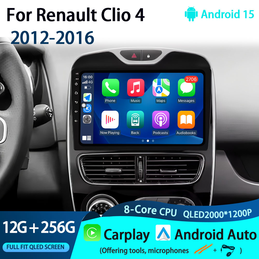 Car Radio Gps Navigation 10 Inch - لسيارة رينو كليو 4 2012-2016، مشغل