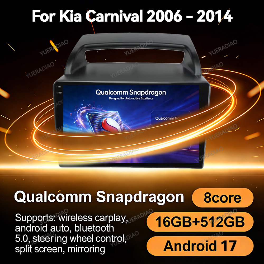 Android Car Stereo 2 Din 8 Core - راديو سيارة بنظام أندرويد 17 لسيارة