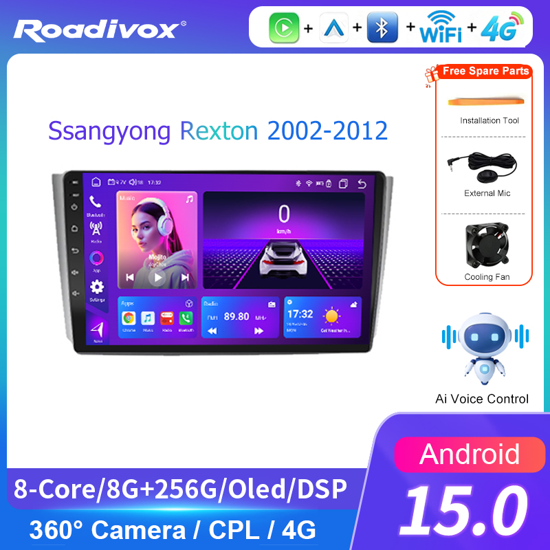 Android Head Unit 7862 Octa Core - راديو سيارة أندرويد متعدد الوسائط مع