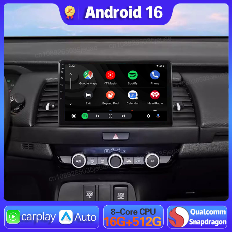 Android Car Stereo 2 Din 8 Core - نظام أندرويد 16 مع كاربلاي و