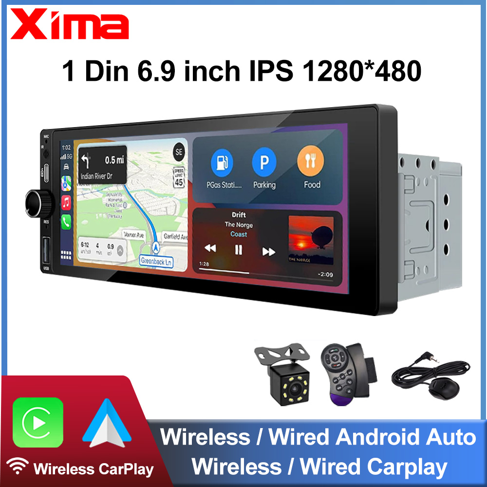 Car Dvd Player Bluetooth Steering Wheel - XIMA 6.9 بوصة راديو السيارة اللاسلكي