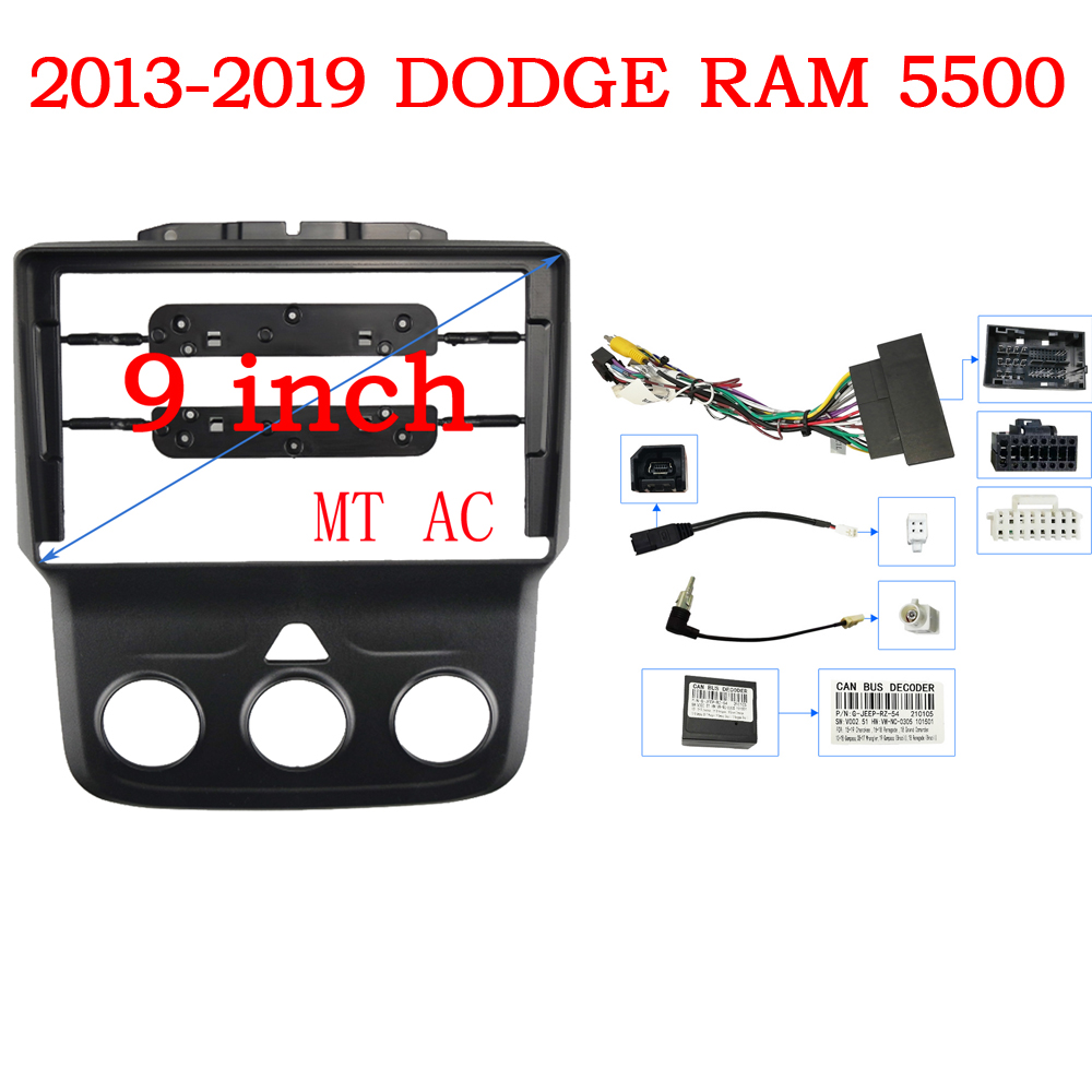 Car Stereo Canbus Decoder - إطار راديو السيارة لدودج رام 1500