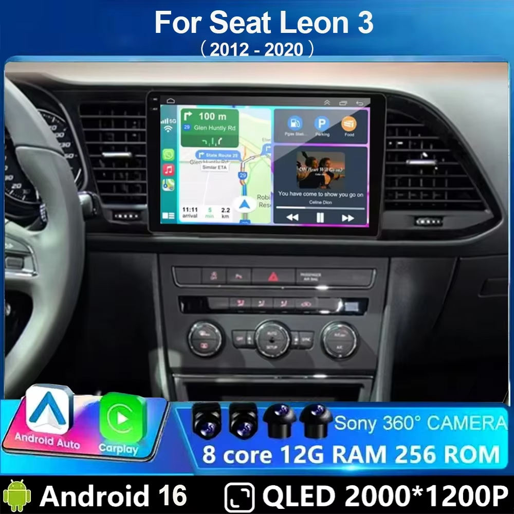 Android Car Stereo 2 Din 8 Core - راديو سيارة أندرويد 16 مع كاربلاي