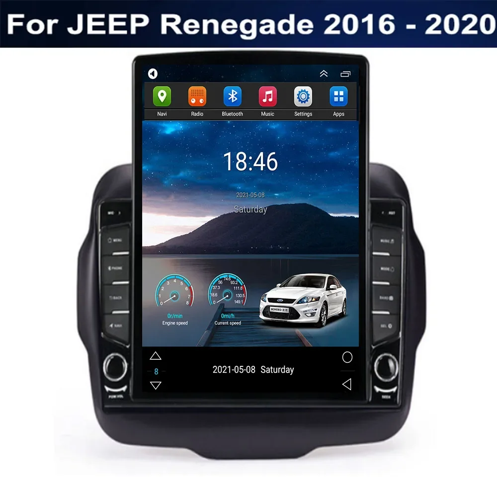 Tesla Style Screen Car Radio - راديو أندرويد أوتو 2Din بتصميم تسلا