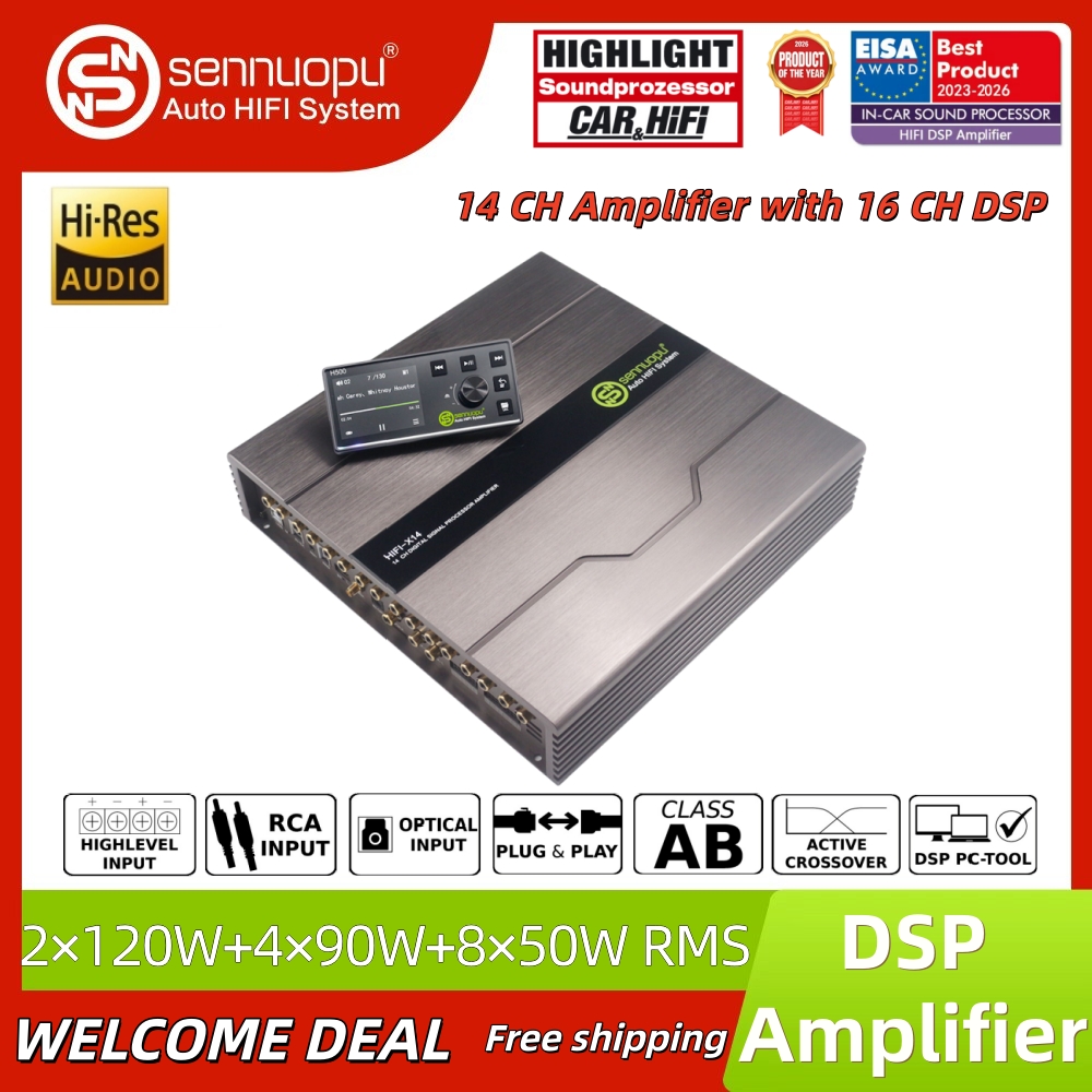 Car Stereo Dsp 8 Channel - معالج صوت السيارة Sennuopu X14 ذو