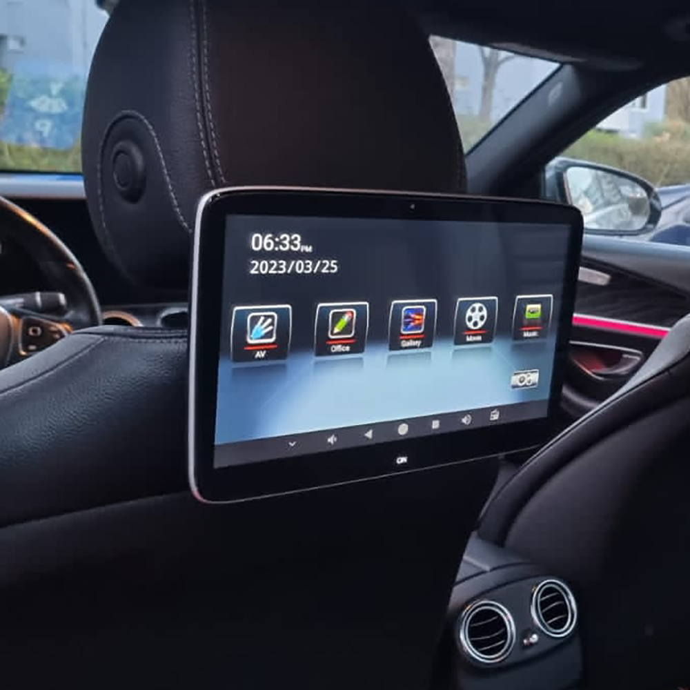 شاشة تلفزيون للمقعد الخلفي لسي - مراجعة Car Multimedia Rear Seat Entertainment وسعره