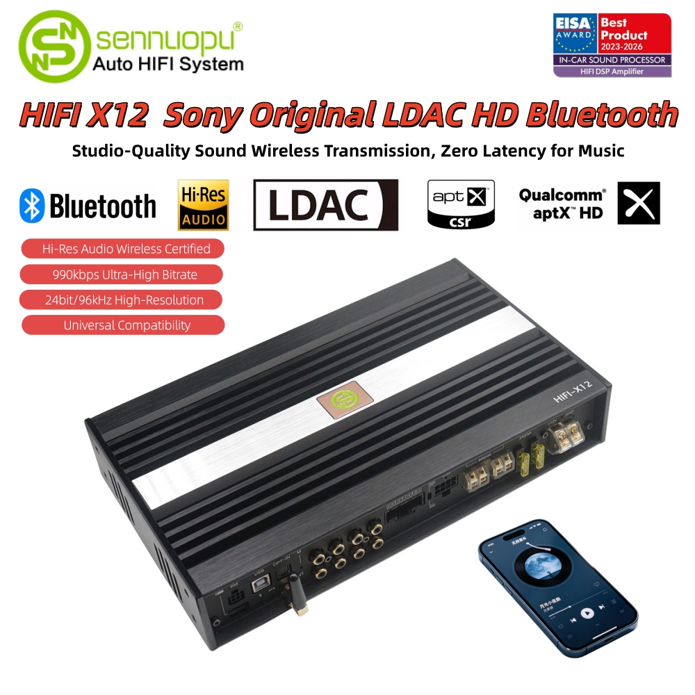 سننووبو HIFI X12 معالج DSP بـ  - مراجعة Car Stereo Dsp 8 Channel وسعره