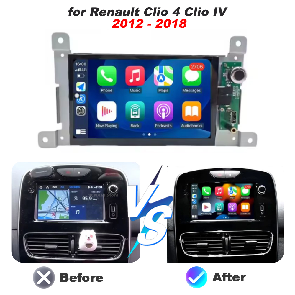 لسيارة رينو كليو 4 (كليو IV) 2 - مراجعة Car Multimedia Player Carplay Android Auto وسعره
