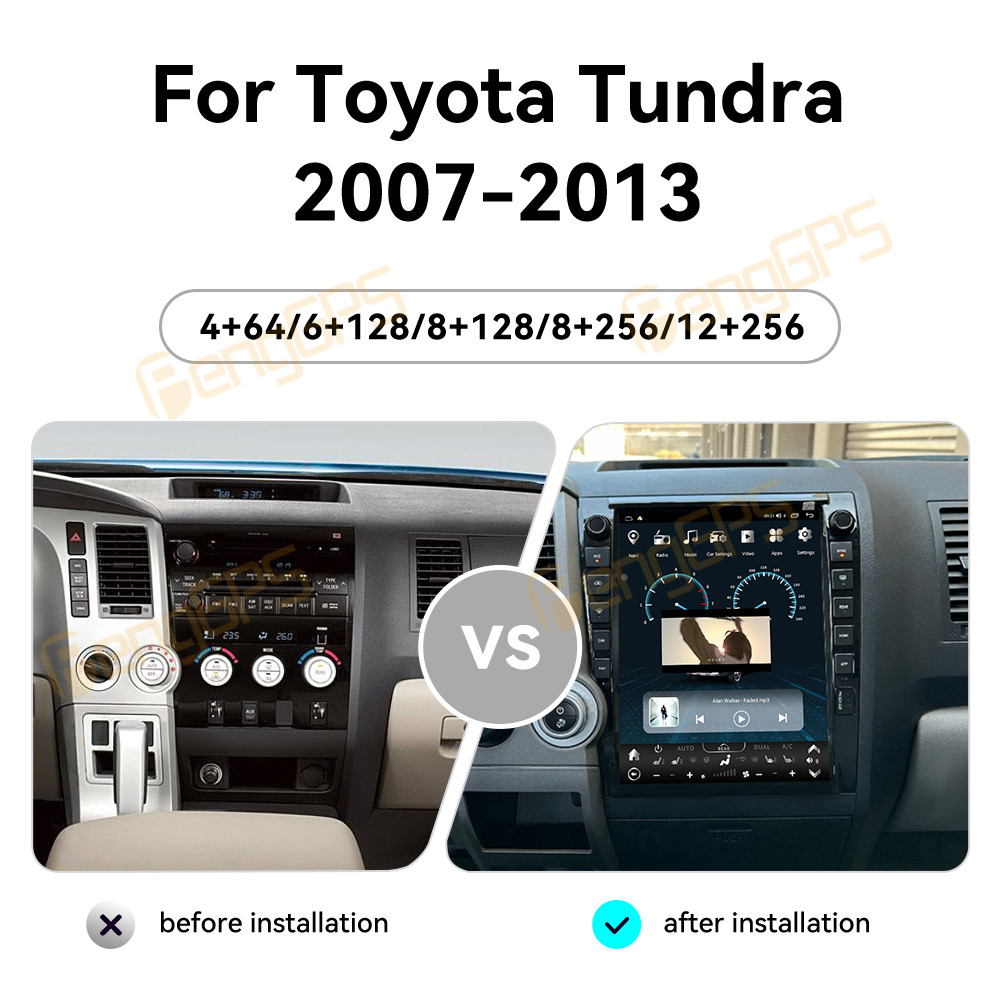 لتويوتا تندرا سيكويا 2007-2013 - مراجعة Android Auto Head Unit 12.3 Inch وسعره