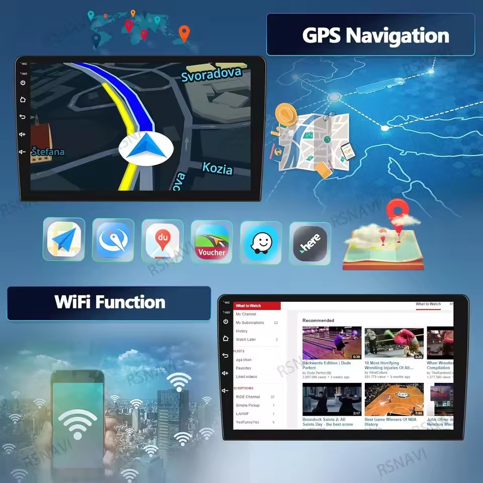 راديو سيارة بنظام أندرويد 16 ل - مراجعة Android Car Stereo 2 Din 8 Core وسعره
