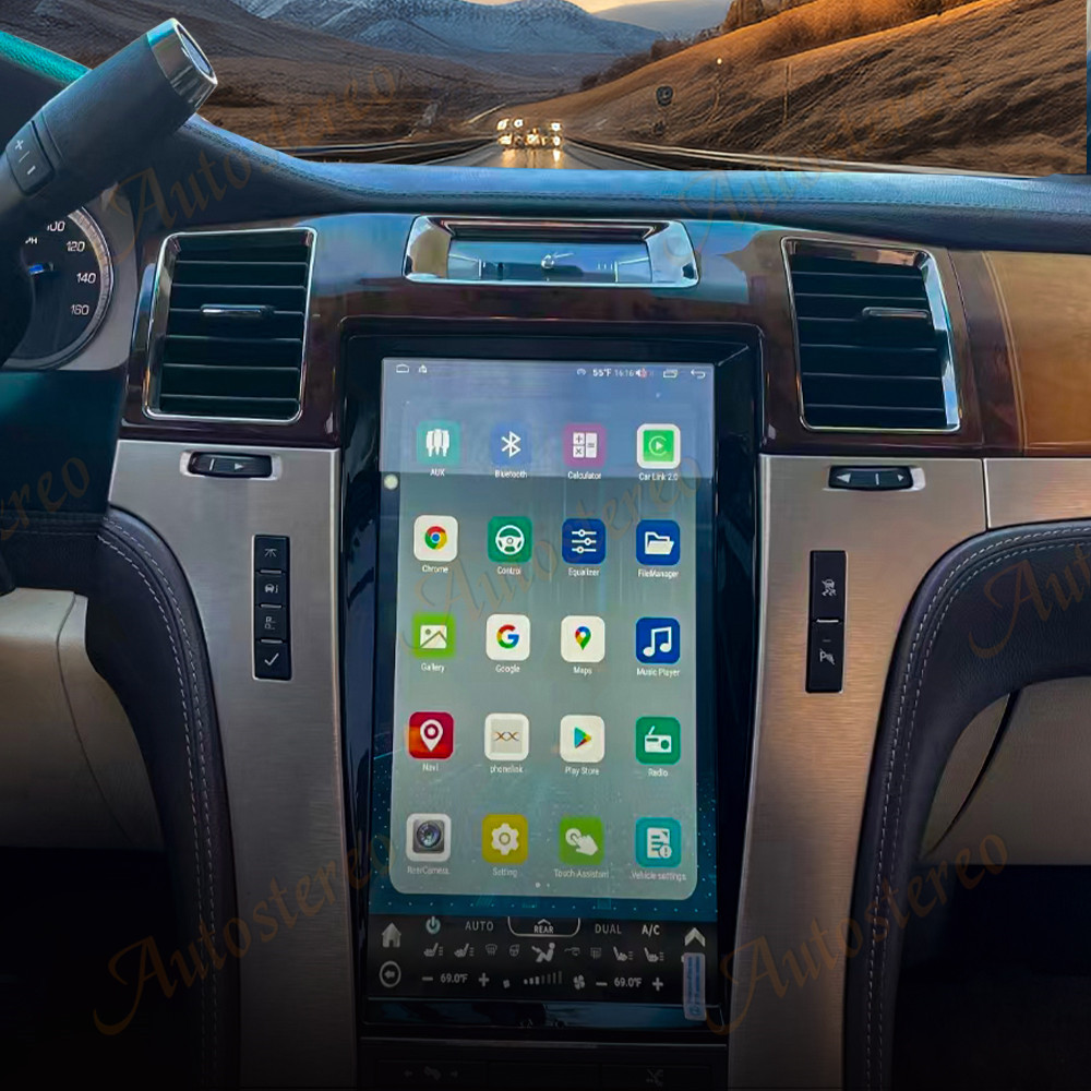 13.6 ''Ccarplay لكاديلاك إسكال - مراجعة Android Head Unit 7862 Octa Core وسعره