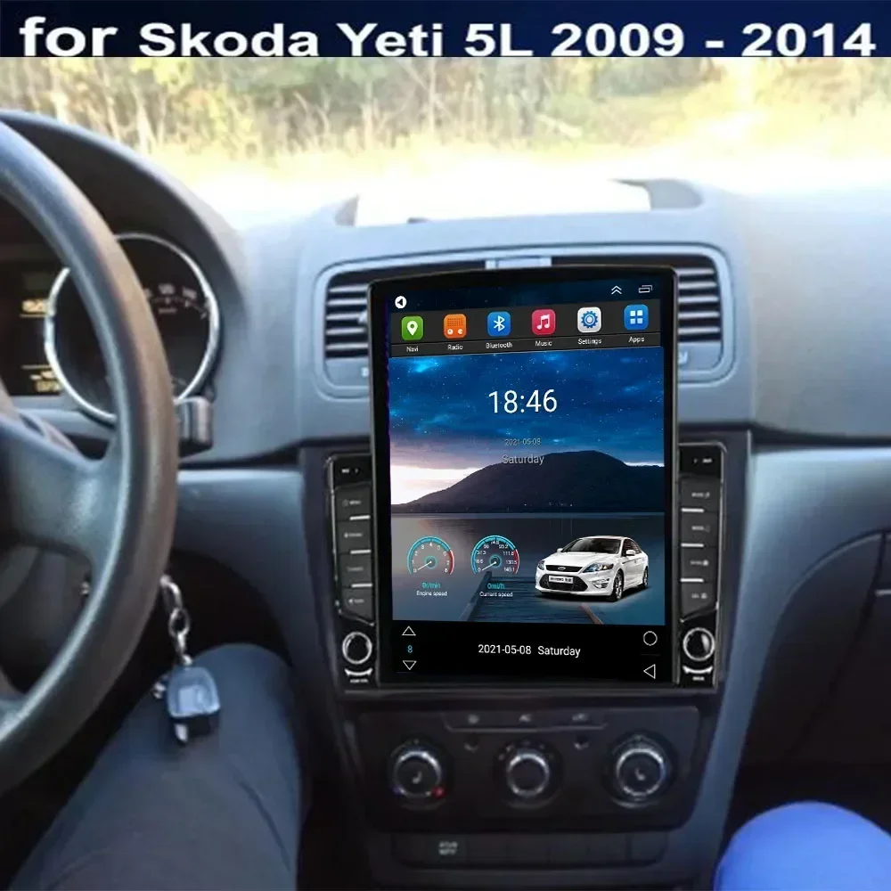 راديو سيارة أندرويد 13 مع ذاكر - مراجعة Tesla Style Screen Car Radio وسعره