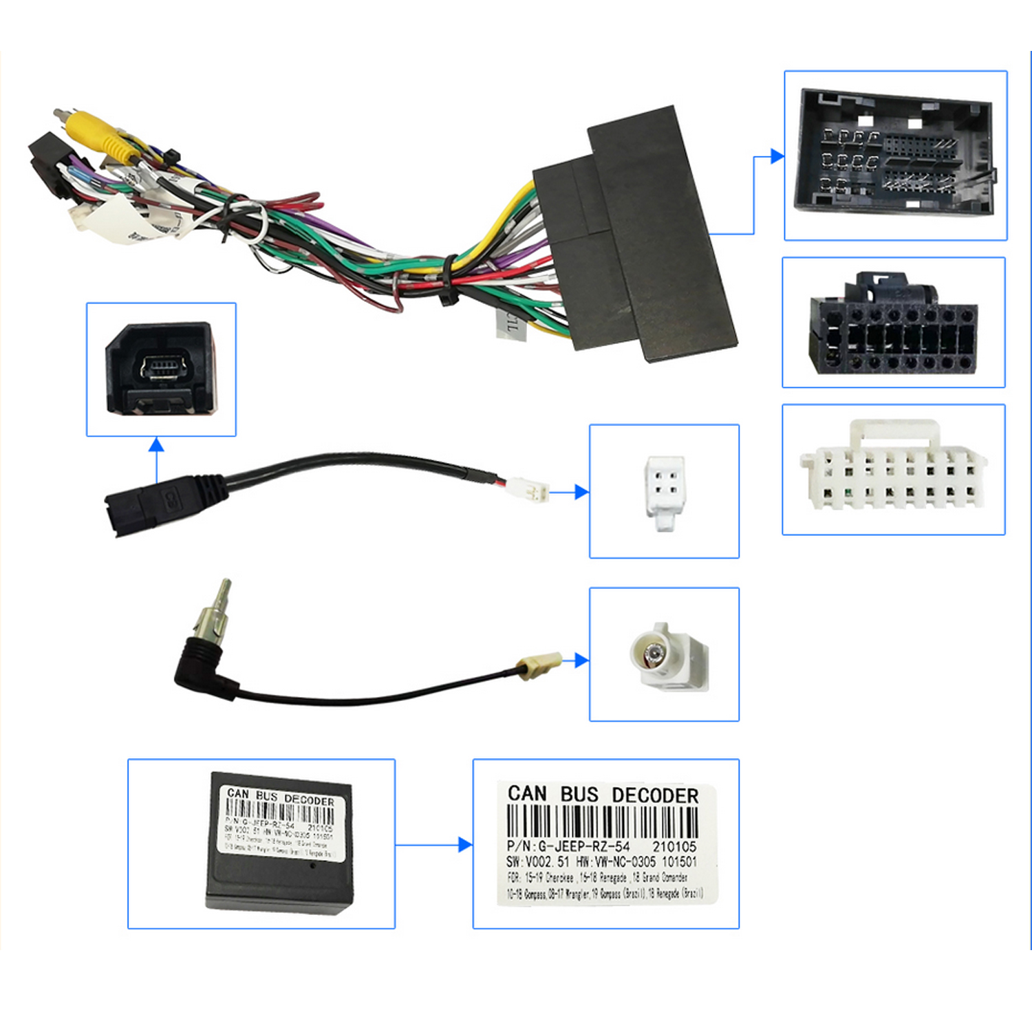 إطار راديو السيارة لدودج رام 1 - مراجعة Car Stereo Canbus Decoder وسعره