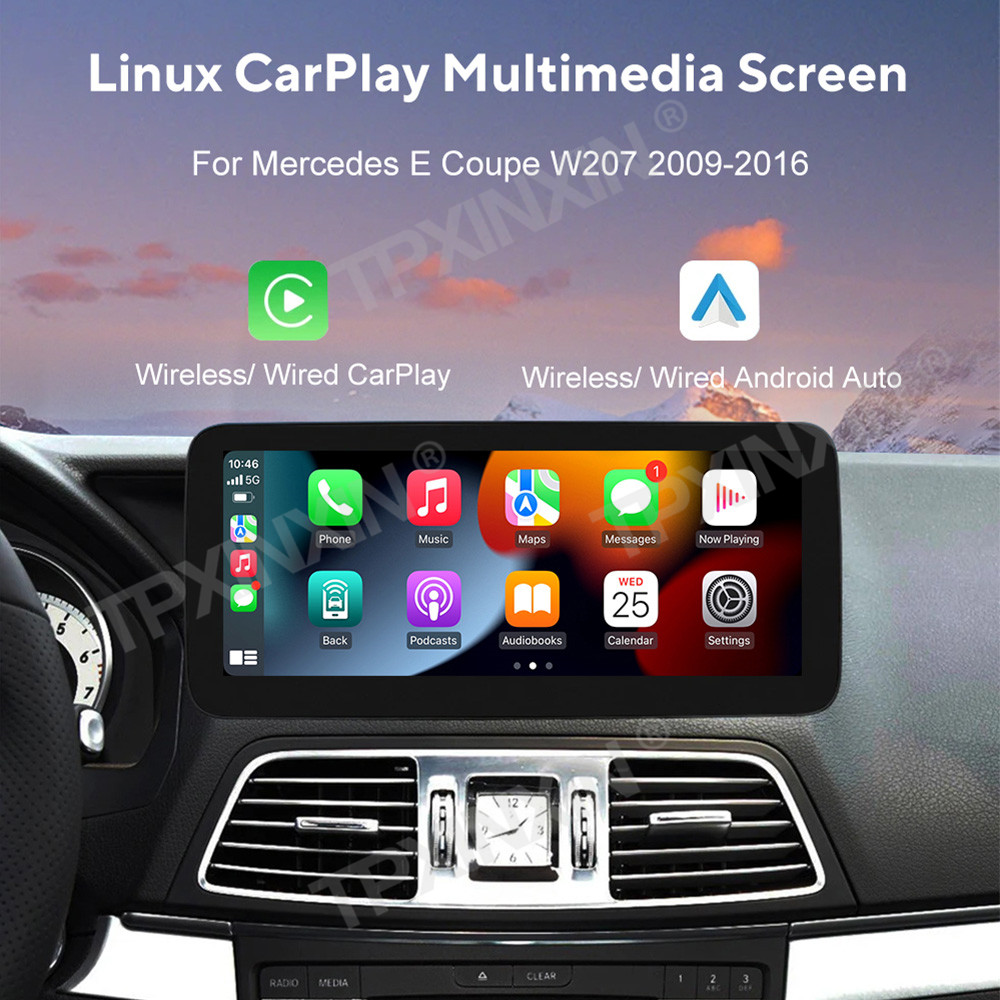 لسيارات مرسيدس بنز E كوبيه W20 - مراجعة Android Auto Head Unit 12.3 Inch وسعره